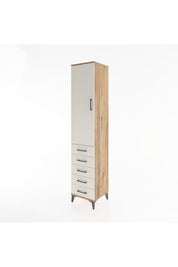 Hyperion Dolap 3 Raflı 5 Çekmeceli Tek Kapaklı 44x44x221 - S61M056V7B