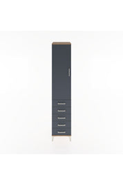 Hyperion Dolap 3 Raflı 5 Çekmeceli Tek Kapaklı 44x44x221 - S61M056V8B