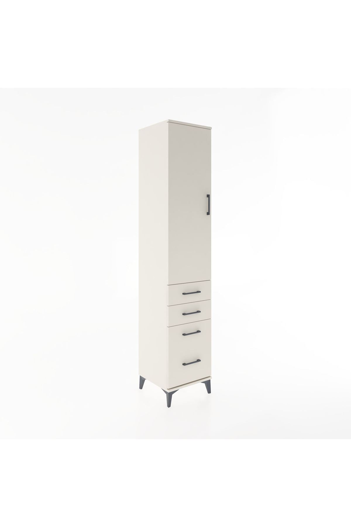 Hyperion Dolap 2 Raflı 4 Çekmeceli Tek Askılı 44x44x221 - S61M057V1B