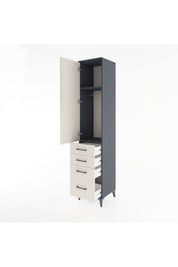 Hyperion Dolap 2 Raflı 4 Çekmeceli Tek Askılı 44x44x221 - S61M057V4B