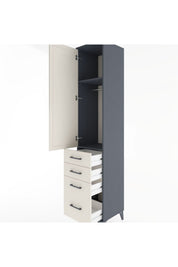Hyperion Dolap 2 Raflı 4 Çekmeceli Tek Askılı 44x44x221 - S61M057V4B