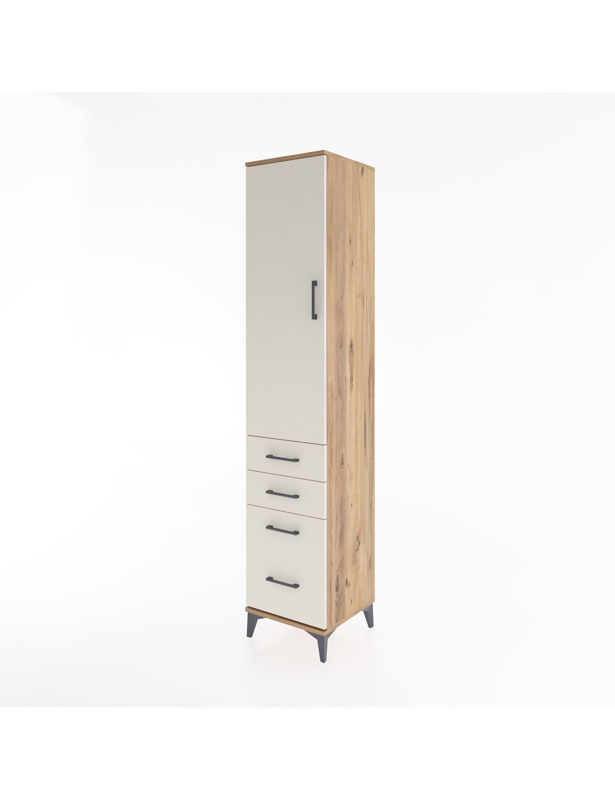 Hyperion Dolap 2 Raflı 4 Çekmeceli Tek Askılı 44x44x221 - S61M057V7B