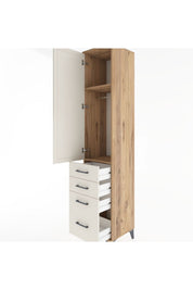 Hyperion Dolap 2 Raflı 4 Çekmeceli Tek Askılı 44x44x221 - S61M057V7B