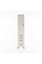 Hyperion Dolap 3 Raflı 4 Çekmeceli Tek Kapaklı 44x44x221 - S61M058V1B