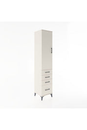 Hyperion Dolap 3 Raflı 4 Çekmeceli Tek Kapaklı 44x44x221 - S61M058V1B