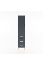 Hyperion Dolap 3 Raflı 4 Çekmeceli Tek Kapaklı 44x44x221 - S61M058V2B