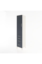 Hyperion Dolap 3 Raflı 4 Çekmeceli Tek Kapaklı 44x44x221 - S61M058V2B