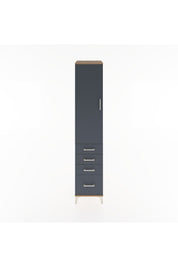 Hyperion Dolap 3 Raflı 4 Çekmeceli Tek Kapaklı 44x44x221 - S61M058V8B