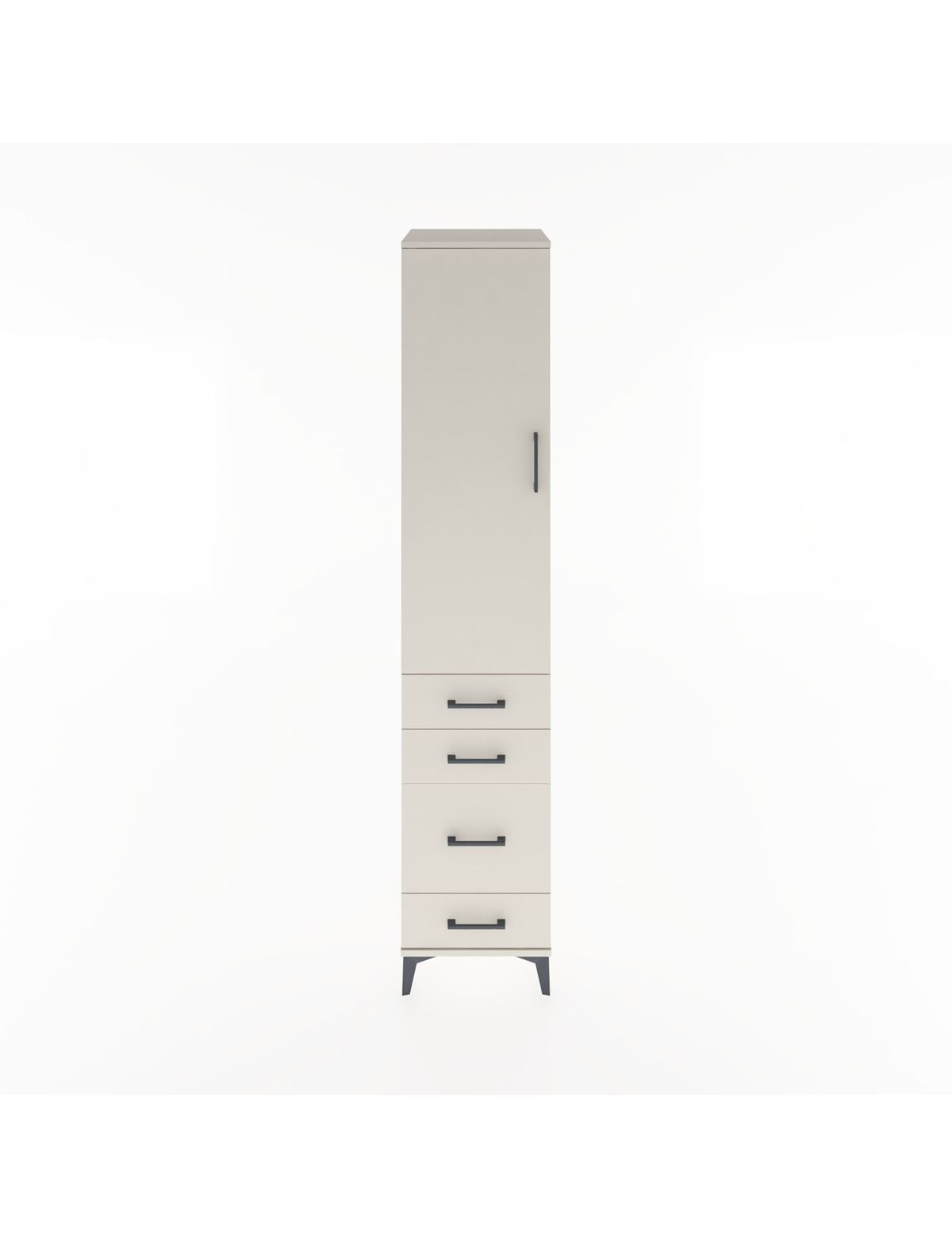 Hyperion Dolap 2 Raflı 4 Çekmeceli Tek Askılı 44x44x221 - S61M059V1B