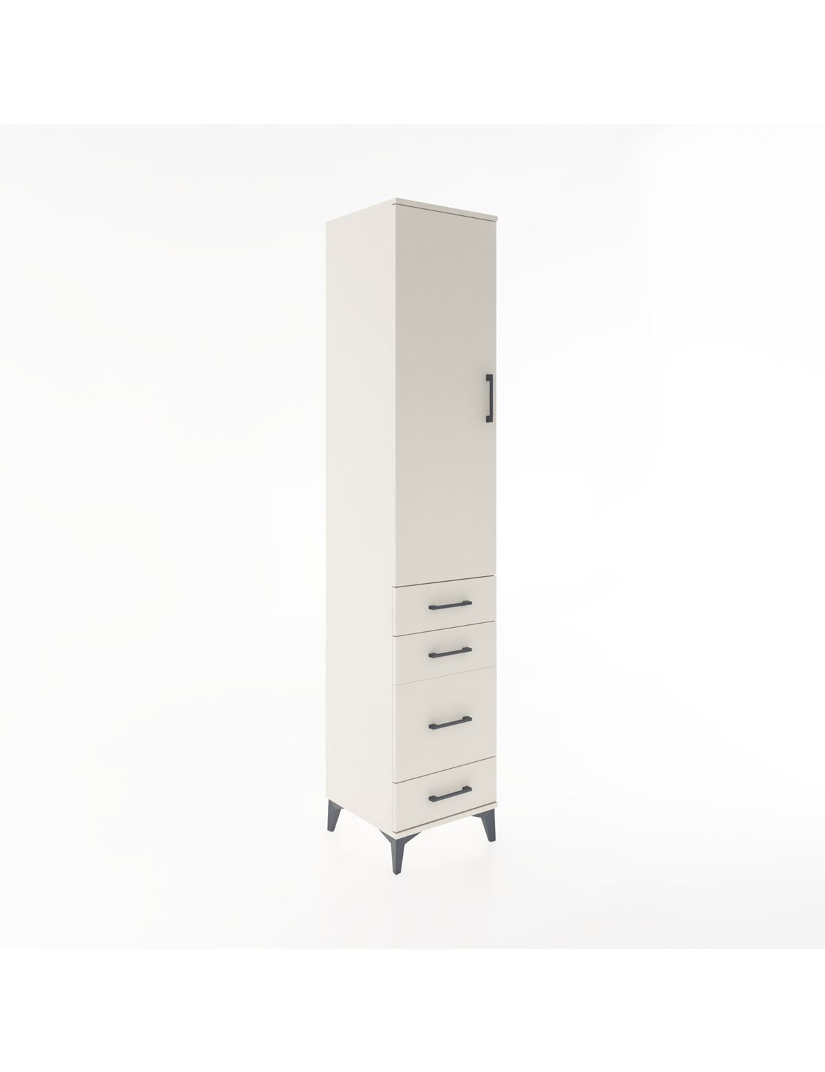 Hyperion Dolap 2 Raflı 4 Çekmeceli Tek Askılı 44x44x221 - S61M059V1B