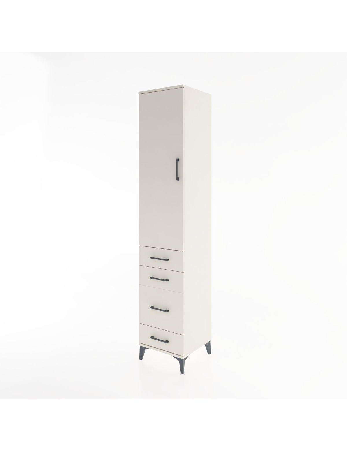 Hyperion Dolap 2 Raflı 4 Çekmeceli Tek Askılı 44x44x221 - S61M059V1B