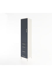 Hyperion Dolap 2 Raflı 4 Çekmeceli Tek Askılı 44x44x221 - S61M059V2B