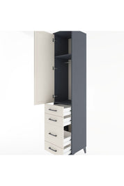 Hyperion Dolap 2 Raflı 4 Çekmeceli Tek Askılı 44x44x221 - S61M059V4B