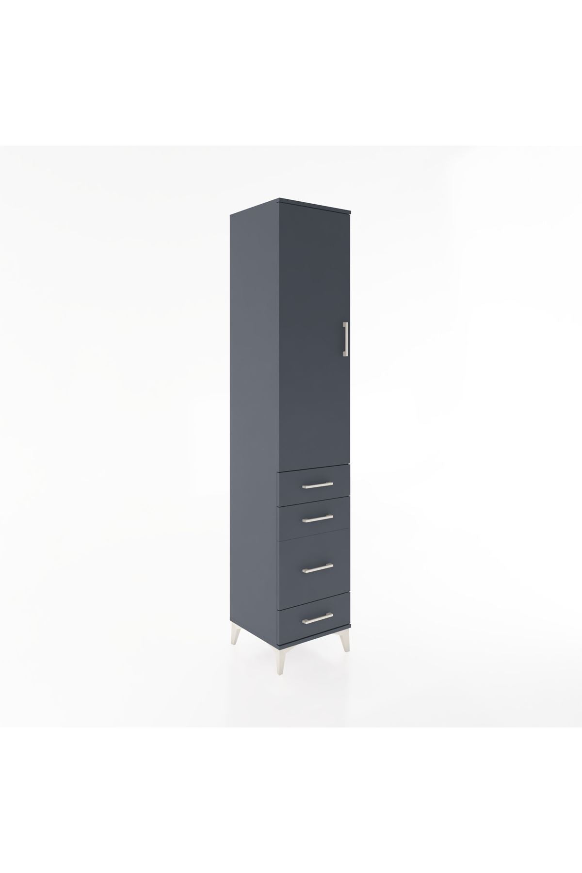 Hyperion Dolap 2 Raflı 4 Çekmeceli Tek Askılı 44x44x221 - S61M059V5B
