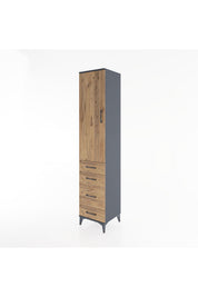 Hyperion Dolap 2 Raflı 4 Çekmeceli Tek Askılı 44x44x221 - S61M059V6B