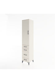 Hyperion Dolap 3 Raflı 4 Çekmeceli Tek Kapaklı 44x44x221 - S61M060V1B