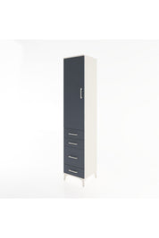 Hyperion Dolap 3 Raflı 4 Çekmeceli Tek Kapaklı 44x44x221 - S61M060V2B