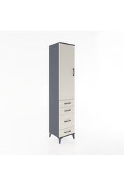 Hyperion Dolap 3 Raflı 4 Çekmeceli Tek Kapaklı 44x44x221 - S61M060V4B