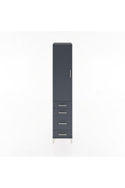 Hyperion Dolap 3 Raflı 4 Çekmeceli Tek Kapaklı 44x44x221 - S61M060V5B