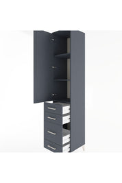 Hyperion Dolap 3 Raflı 4 Çekmeceli Tek Kapaklı 44x44x221 - S61M060V5B
