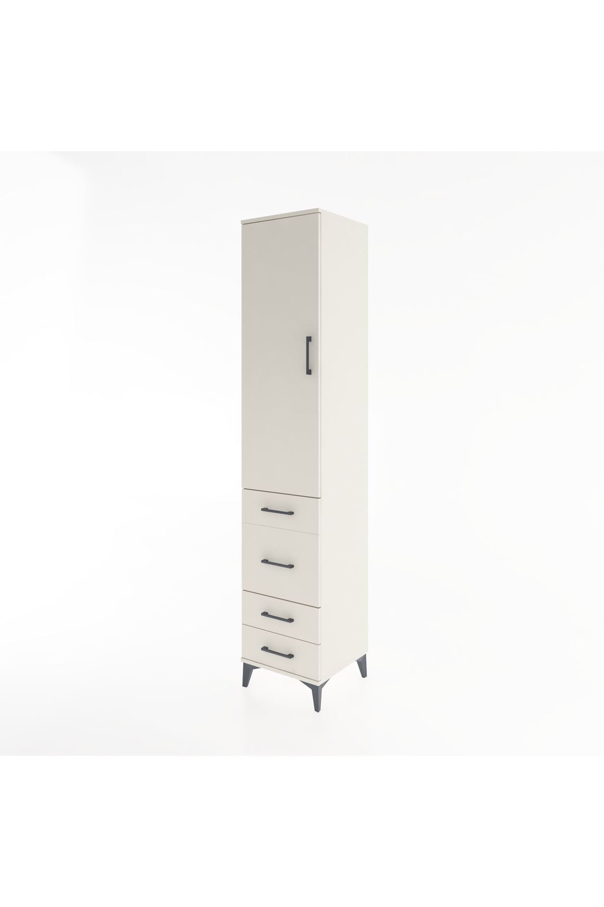 Hyperion Dolap 2 Raflı 4 Çekmeceli Tek Askılı 44x44x221 - S61M061V1B