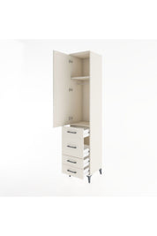 Hyperion Dolap 2 Raflı 4 Çekmeceli Tek Askılı 44x44x221 - S61M061V1B