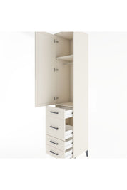 Hyperion Dolap 2 Raflı 4 Çekmeceli Tek Askılı 44x44x221 - S61M061V1B