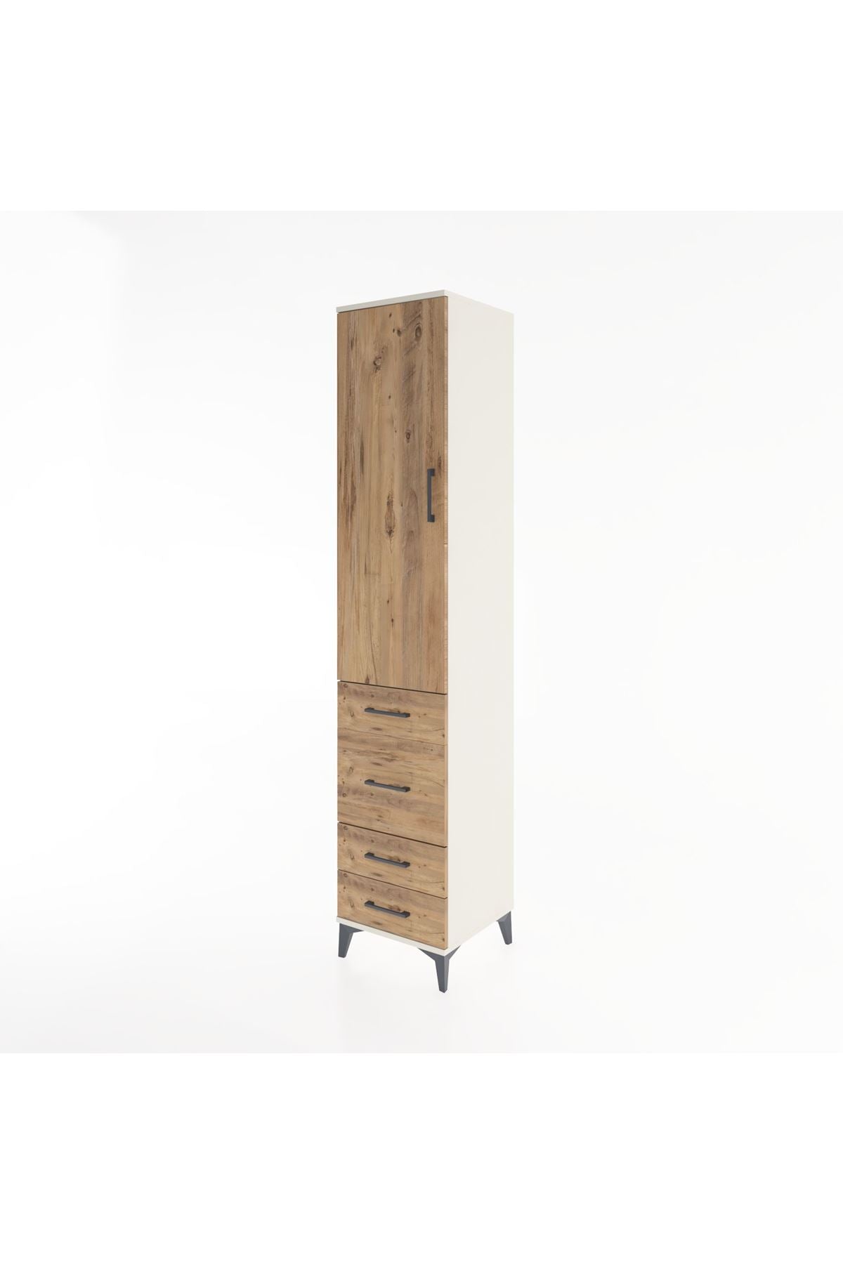Hyperion Dolap 2 Raflı 4 Çekmeceli Tek Askılı 44x44x221 - S61M061V3B