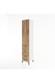 Hyperion Dolap 2 Raflı 4 Çekmeceli Tek Askılı 44x44x221 - S61M061V3B