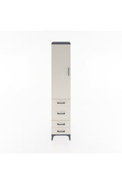 Hyperion Dolap 2 Raflı 4 Çekmeceli Tek Askılı 44x44x221 - S61M061V4B