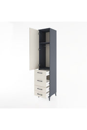 Hyperion Dolap 2 Raflı 4 Çekmeceli Tek Askılı 44x44x221 - S61M061V4B