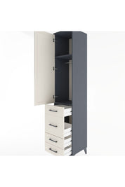Hyperion Dolap 2 Raflı 4 Çekmeceli Tek Askılı 44x44x221 - S61M061V4B