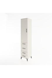 Hyperion Dolap 3 Raflı 4 Çekmeceli Tek Kapaklı 44x44x221 - S61M062V1B