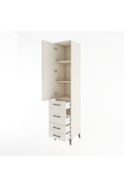 Hyperion Dolap 3 Raflı 4 Çekmeceli Tek Kapaklı 44x44x221 - S61M062V1B