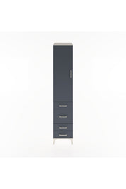 Hyperion Dolap 3 Raflı 4 Çekmeceli Tek Kapaklı 44x44x221 - S61M062V2B