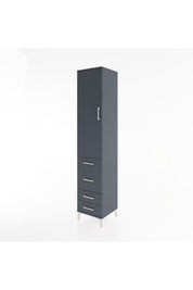 Hyperion Dolap 3 Raflı 4 Çekmeceli Tek Kapaklı 44x44x221 - S61M062V5B
