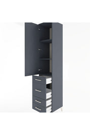 Hyperion Dolap 3 Raflı 4 Çekmeceli Tek Kapaklı 44x44x221 - S61M062V5B