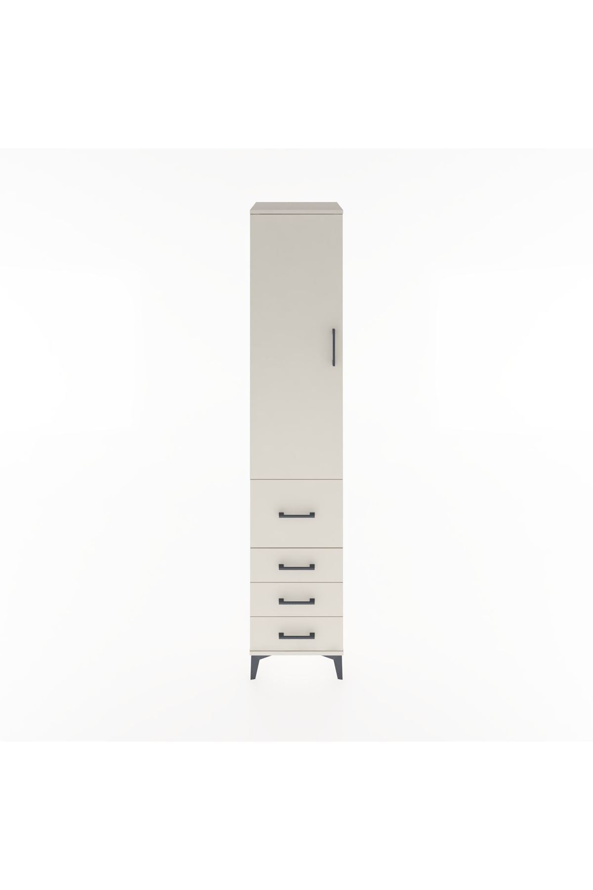 Hyperion Dolap 2 Raflı 4 Çekmeceli Tek Askılı 44x44x221 - S61M063V1B