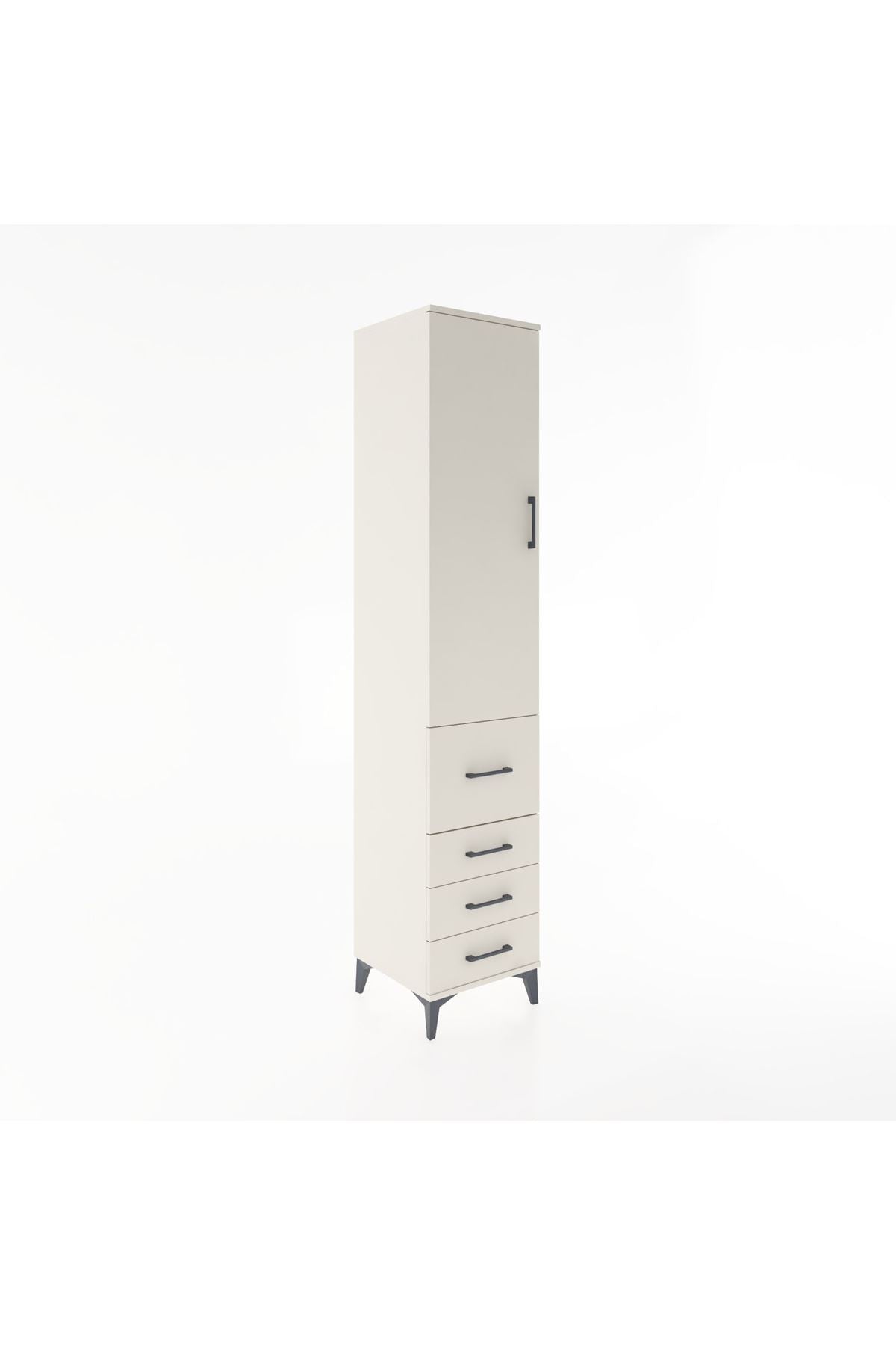 Hyperion Dolap 2 Raflı 4 Çekmeceli Tek Askılı 44x44x221 - S61M063V1B