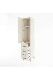 Hyperion Dolap 2 Raflı 4 Çekmeceli Tek Askılı 44x44x221 - S61M063V1B