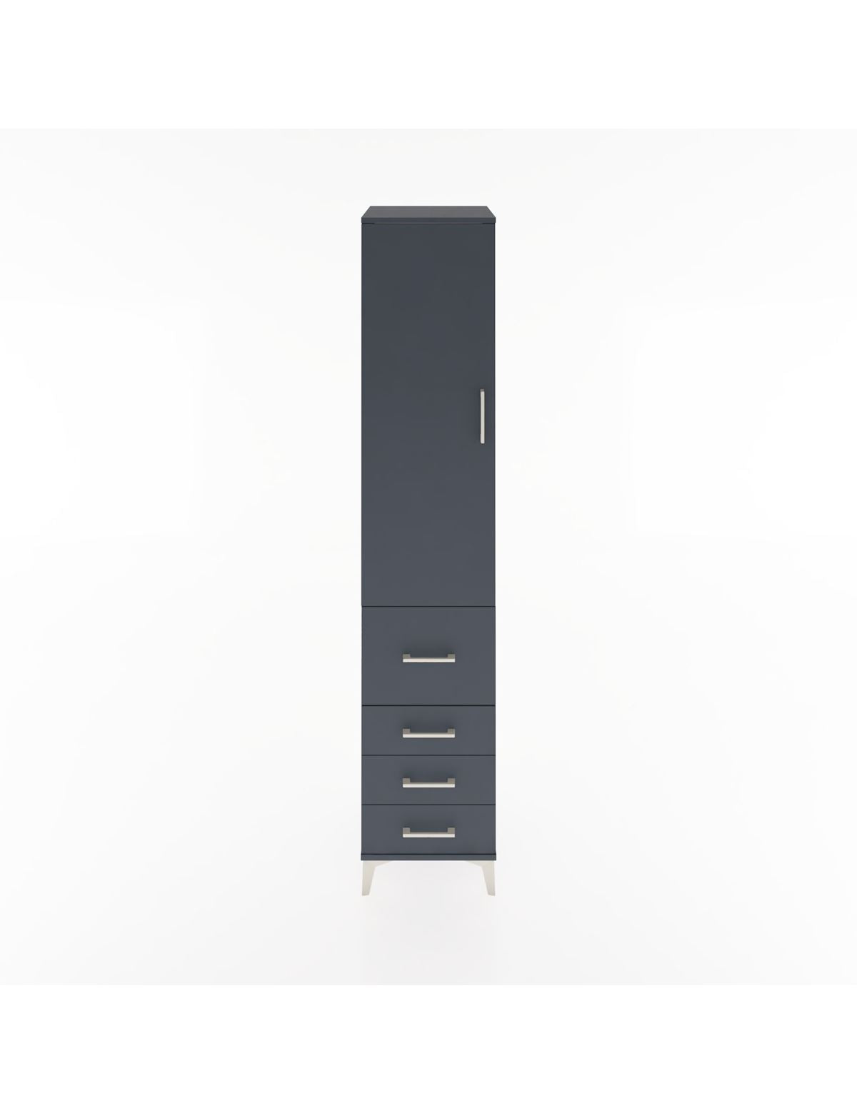 Hyperion Dolap 2 Raflı 4 Çekmeceli Tek Askılı 44x44x221 - S61M063V5B