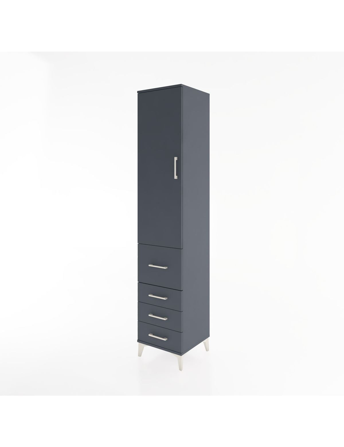 Hyperion Dolap 2 Raflı 4 Çekmeceli Tek Askılı 44x44x221 - S61M063V5B