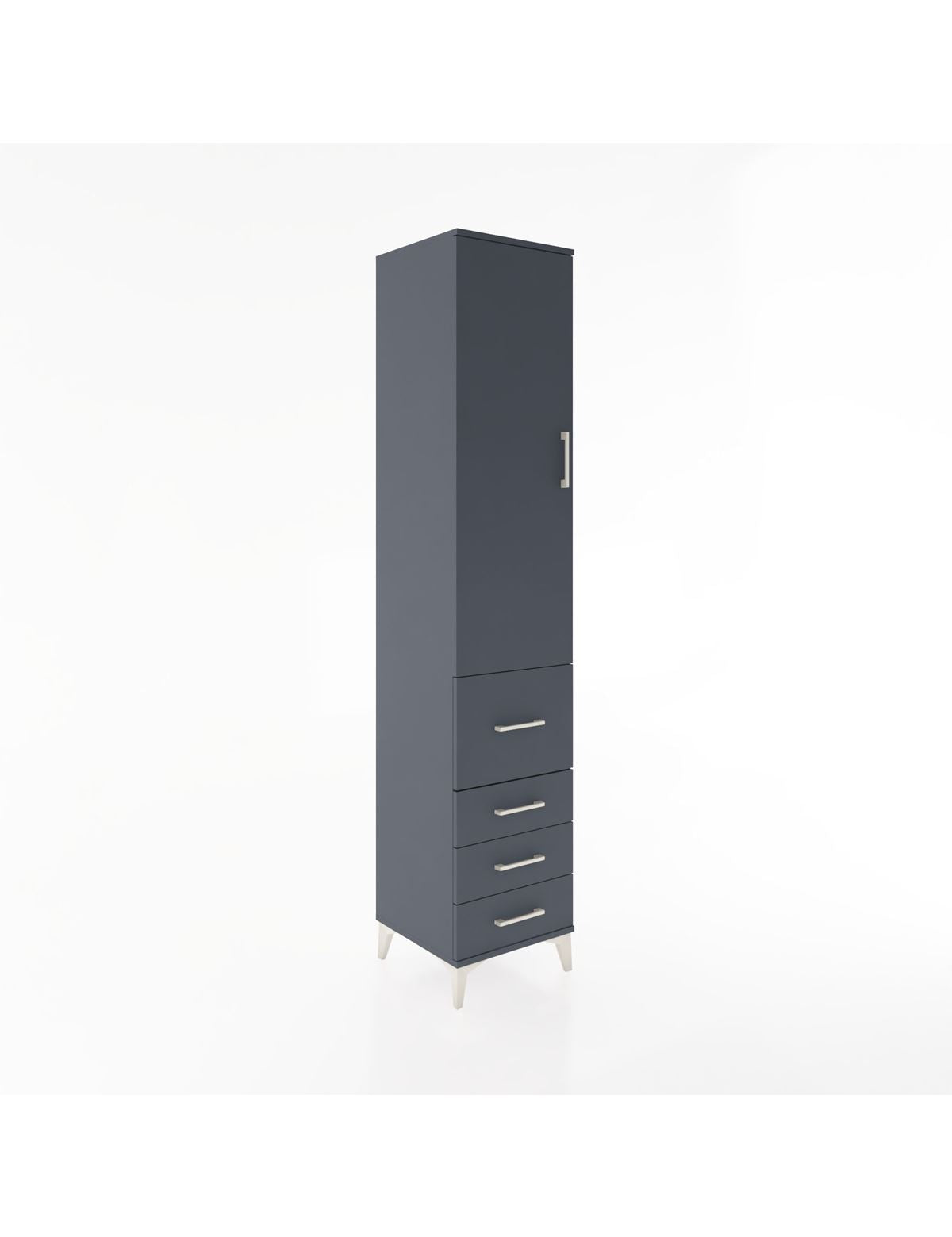 Hyperion Dolap 2 Raflı 4 Çekmeceli Tek Askılı 44x44x221 - S61M063V5B