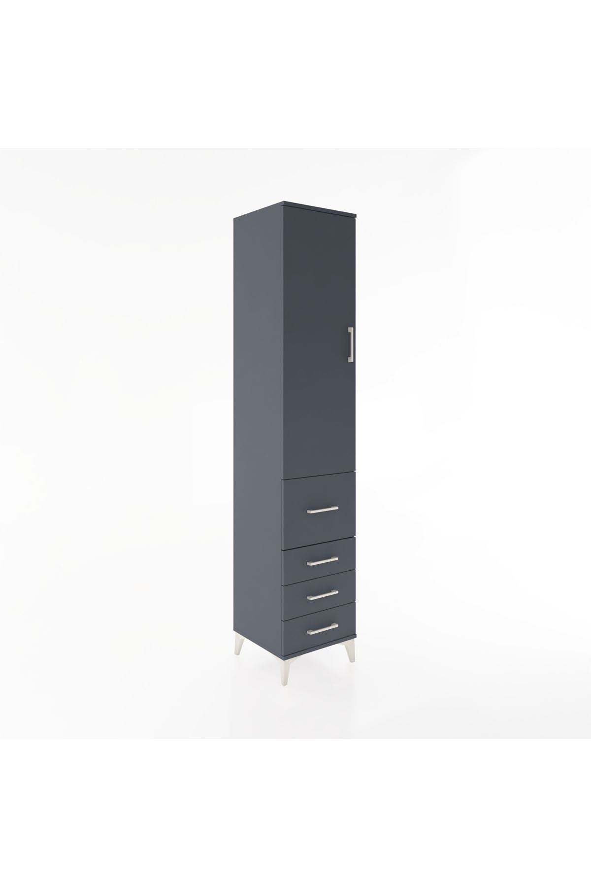 Hyperion Dolap 2 Raflı 4 Çekmeceli Tek Askılı 44x44x221 - S61M063V5B