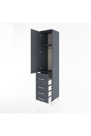 Hyperion Dolap 2 Raflı 4 Çekmeceli Tek Askılı 44x44x221 - S61M063V5B