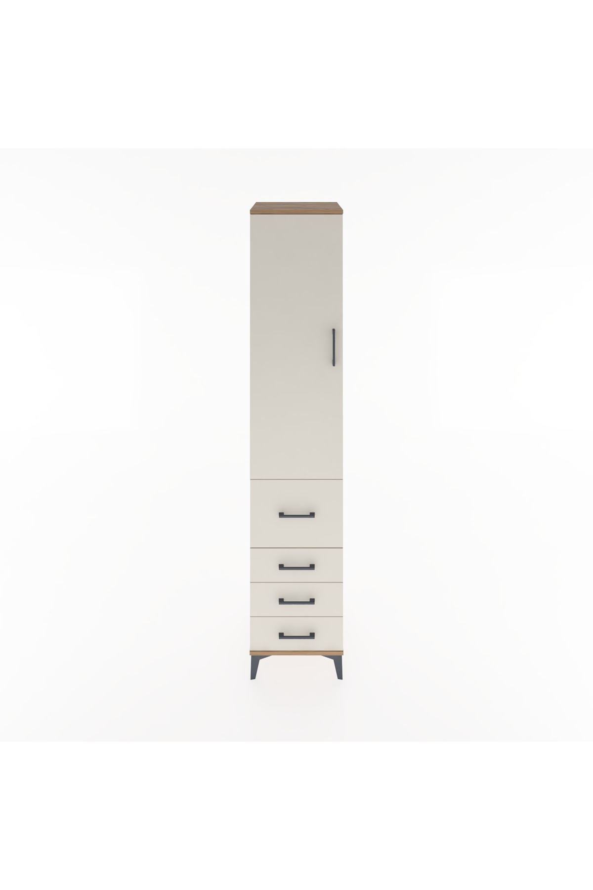 Hyperion Dolap 2 Raflı 4 Çekmeceli Tek Askılı 44x44x221 - S61M063V7B