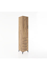 Hyperion Dolap 2 Raflı 4 Çekmeceli Tek Askılı 44x44x221 - S61M063V9B