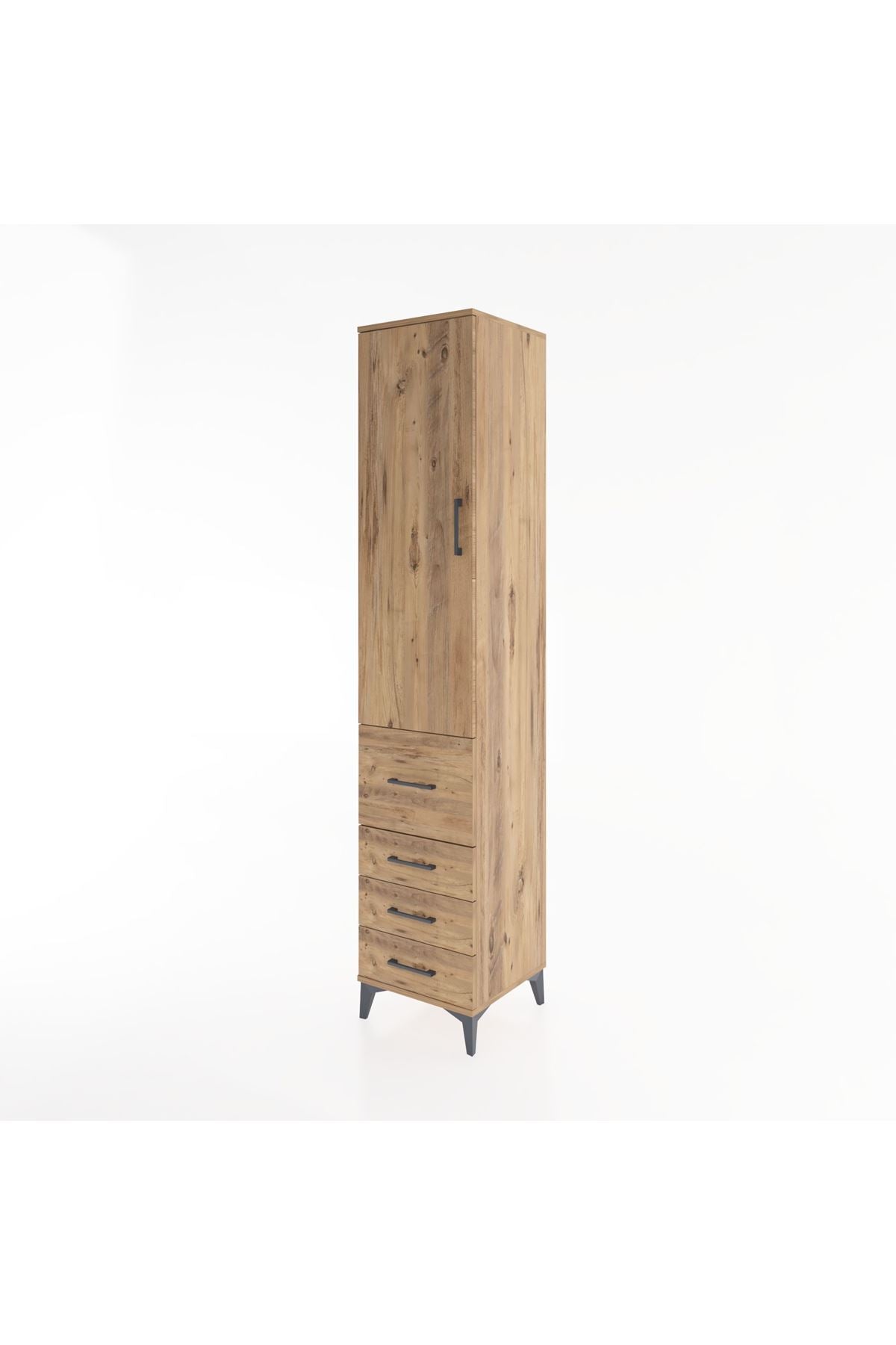 Hyperion Dolap 2 Raflı 4 Çekmeceli Tek Askılı 44x44x221 - S61M063V9B