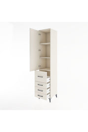 Hyperion Dolap 3 Raflı 4 Çekmeceli Tek Kapaklı 44x44x221 - S61M064V1B