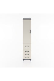 Hyperion Dolap 3 Raflı 4 Çekmeceli Tek Kapaklı 44x44x221 - S61M064V4B